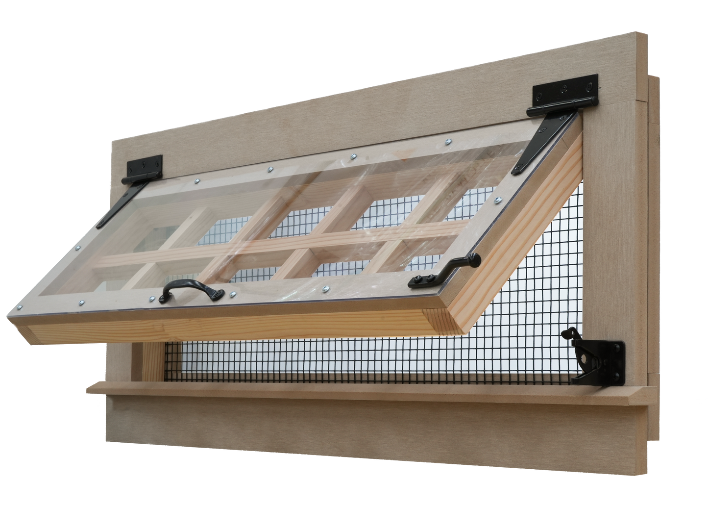Carolina Coops Pre-Hung Chicken Coop Window - C-PHHW-3-B