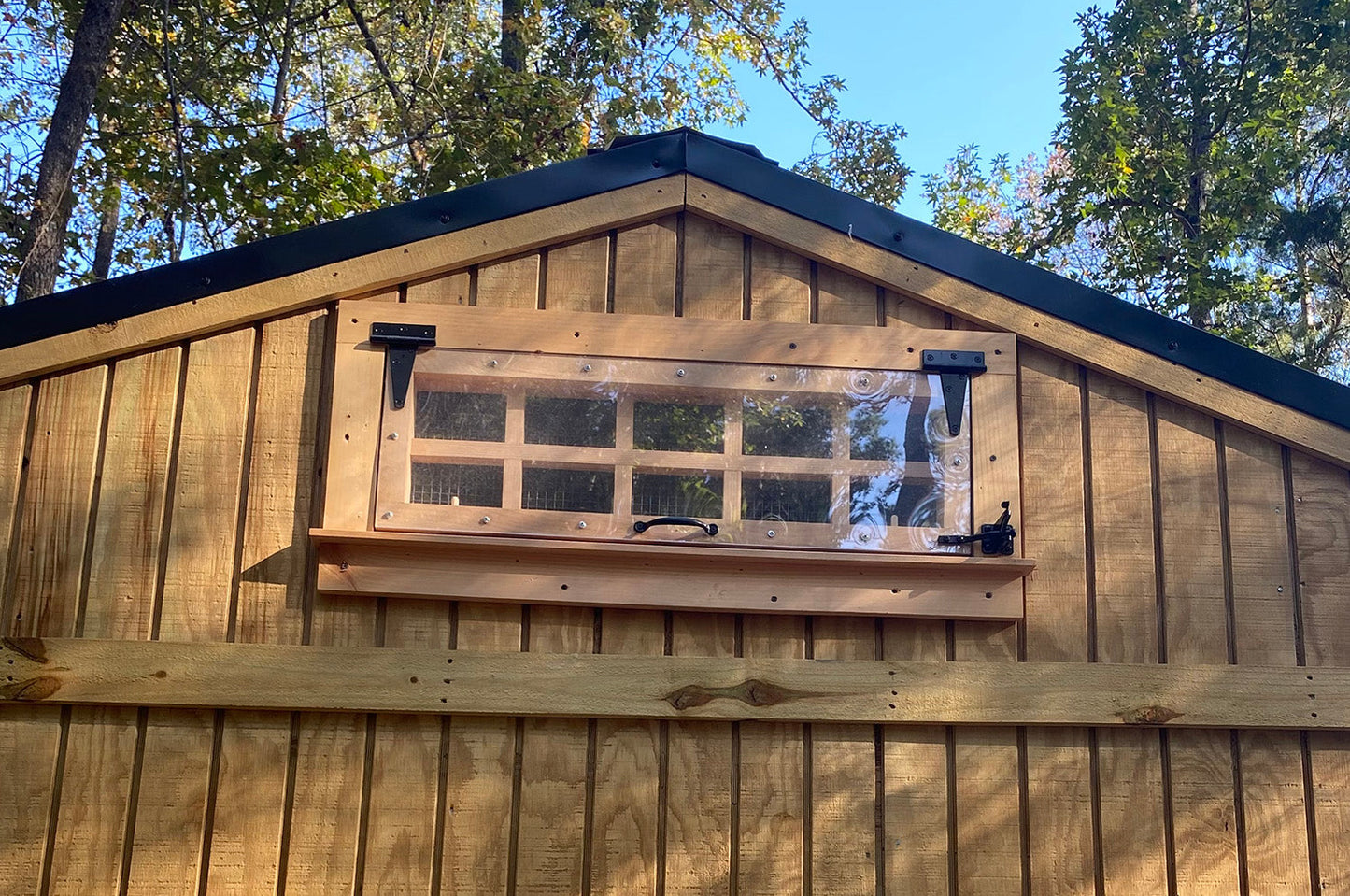 Carolina Coops Pre-Hung Chicken Coop Window - C-PHHW-3-B