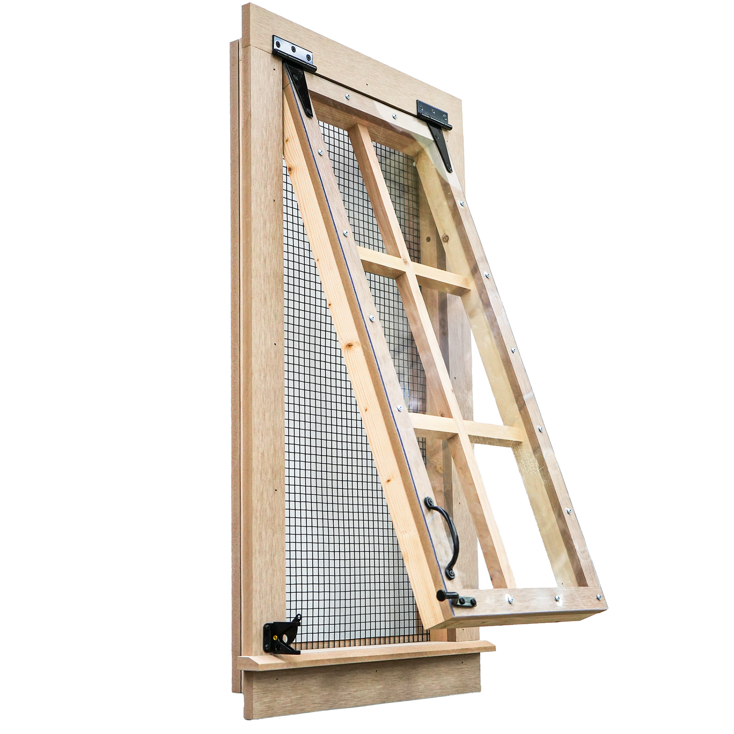 Carolina Coops Pre-Hung Chicken Coop Window - C-PHHW-3-B