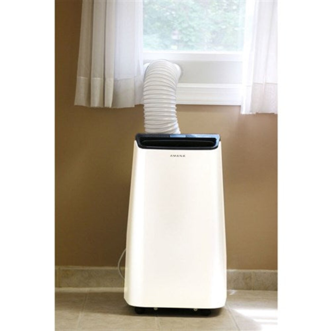 Amana - 10, 000 BTU Portable AC - White/Black _ AMAP101AB-2